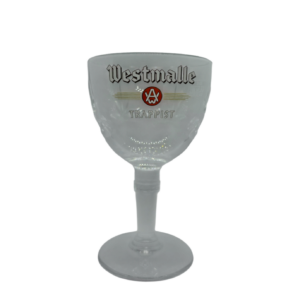 Bicchiere Westmalle 33cl Bicchiere Westmalle 33 cl originale per birra trappista Calice Westmalle originale da 33 cl Bicchiere ufficiale Westmalle in vetro da degustazione Bicchiere per Westmalle Tripel e Dubbel da 33 cl Dettaglio del logo sul bicchiere Westmalle originale