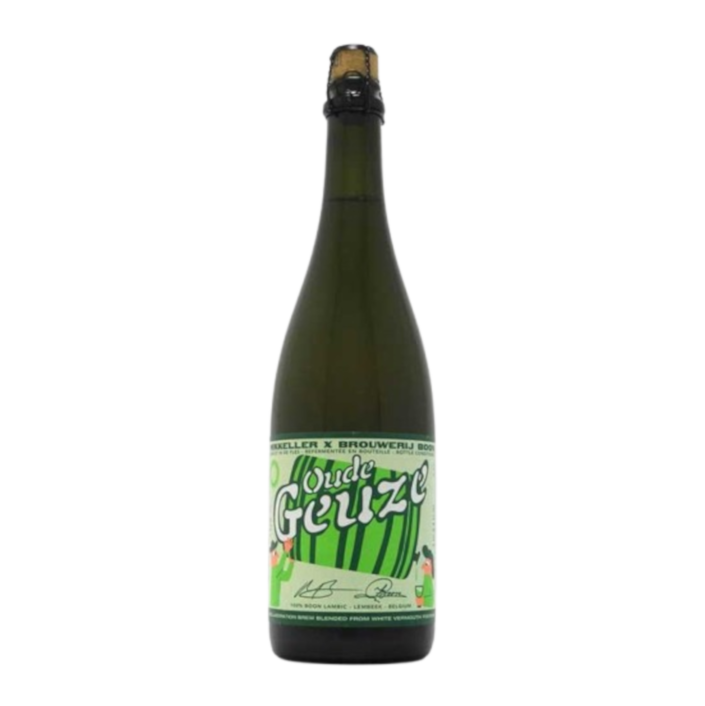 mikkeller x boon oude geuze vermouth ba 75cl gueuze lambic affinata in botte ex vermouth birra acida mikkeller boon collaborazione